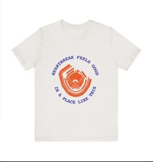 Mets NYC Baseball Heartbreak Feels Good at Citi Field T-Shirt Size XL